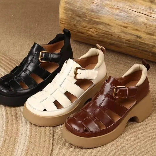 Vintage Platform High Heel Gladiator Sandals for Women