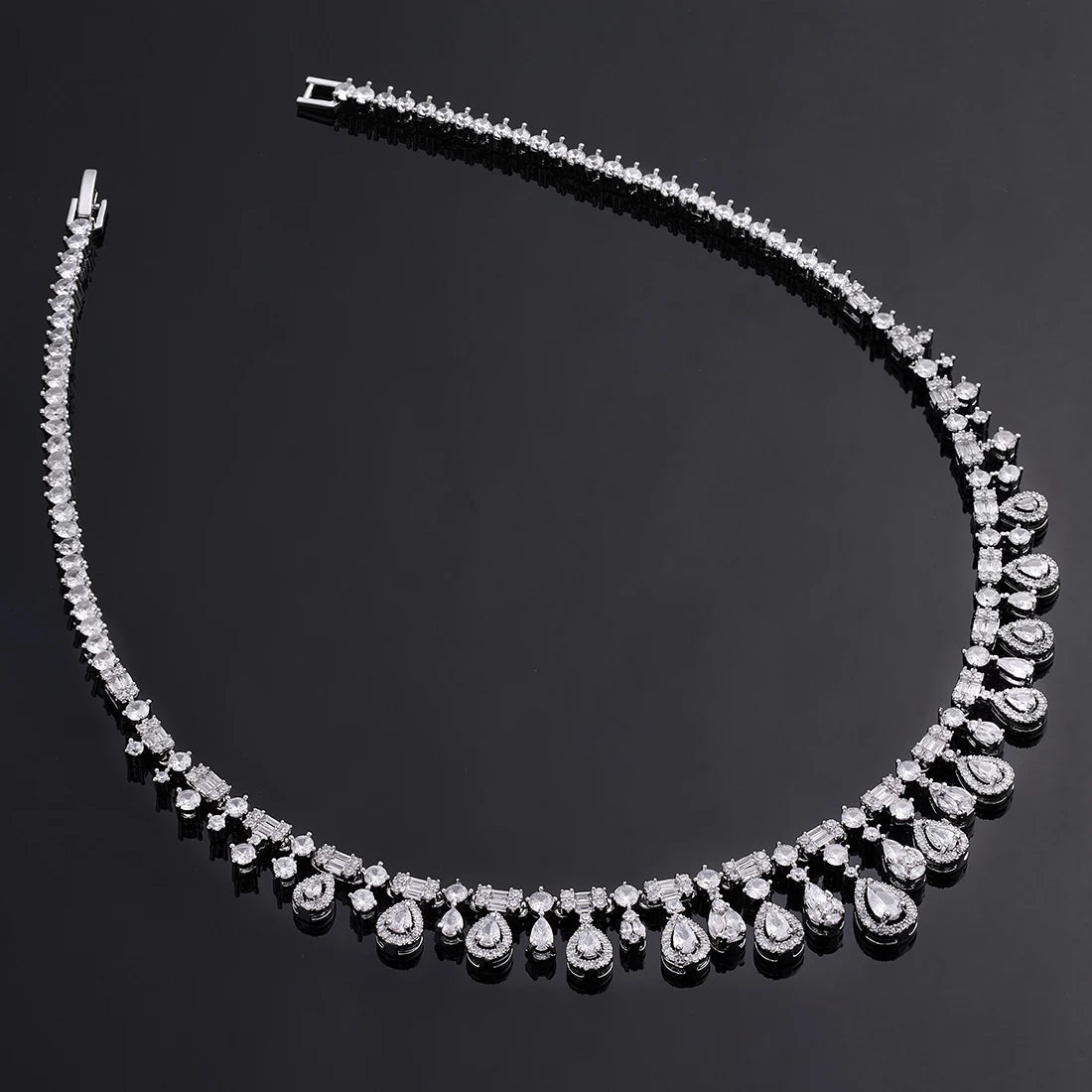 4-piece Ring Cubic Zirconia Bridal Wedding Jewelry Set, Dubai Nigeria Crystal Wedding Jewelry Set