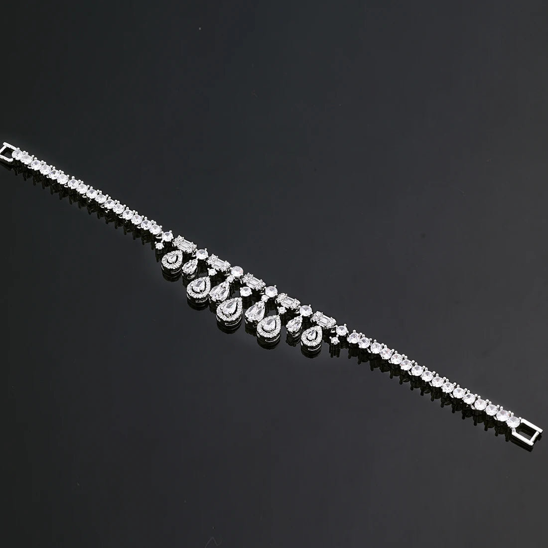 4-piece Ring Cubic Zirconia Bridal Wedding Jewelry Set, Dubai Nigeria Crystal Wedding Jewelry Set