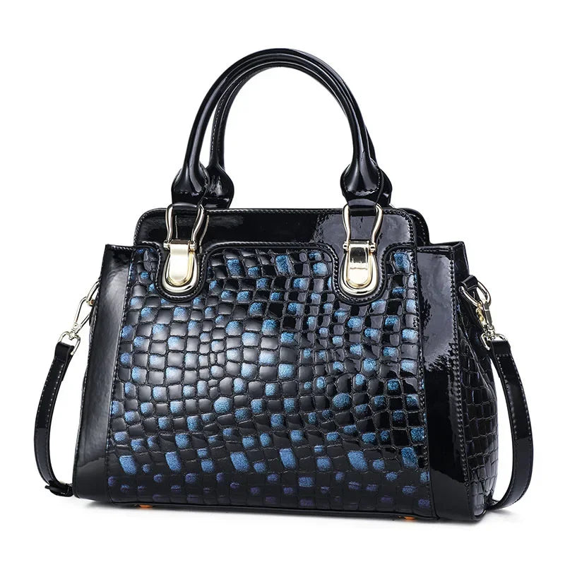 Alligator Women Handbags European Designer Leather Ladies Shoulder Bags Female Girl Crossbody Bag