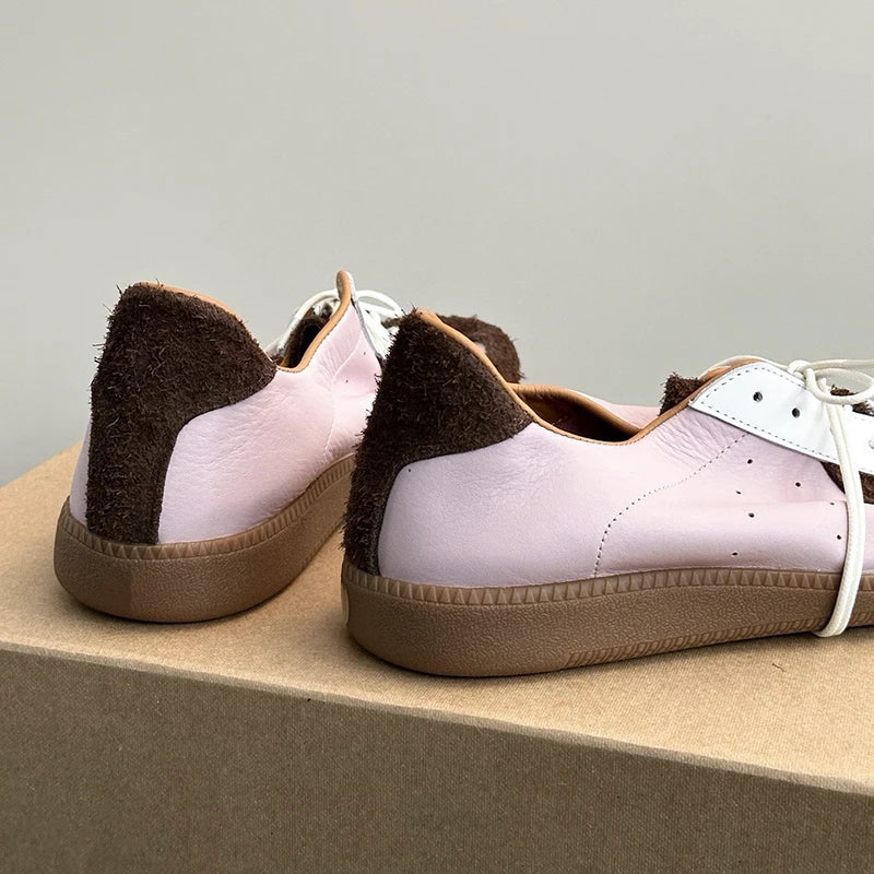 Vintage Genuine leather Handmade Shoes Womens Soft Suede Comfortable FlatsWomens Shoes