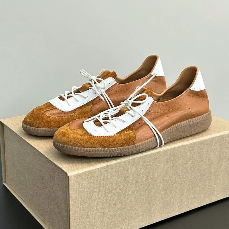 Vintage Genuine leather Handmade Shoes Womens Soft Suede Comfortable FlatsWomens Shoes