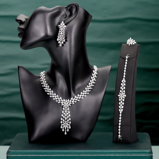 Bride Talk Luxury Jewelry Big Wedding Rings Full Micro Pave Cubic Zirconia Dubai Bridal Popular Jewellery For Engagement Party