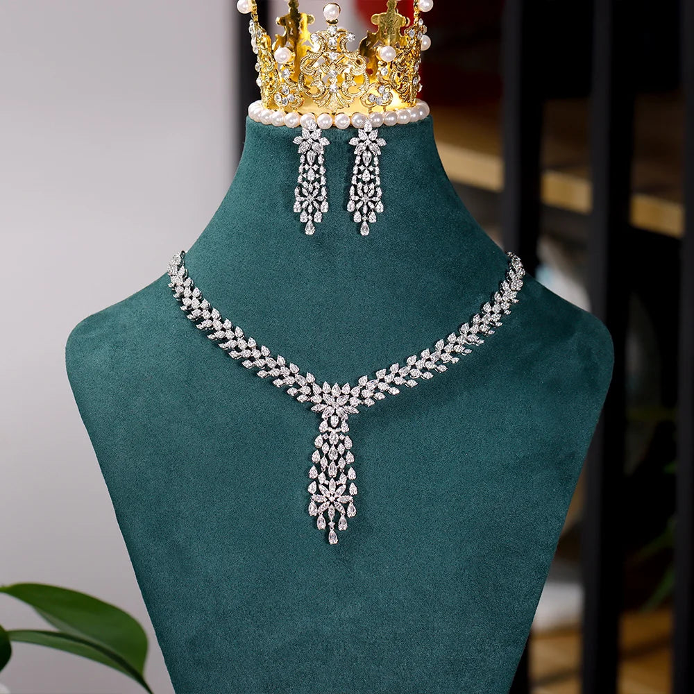 Bride Talk Luxury Jewelry Big Wedding Rings Full Micro Pave Cubic Zirconia Dubai Bridal Popular Jewellery For Engagement Party