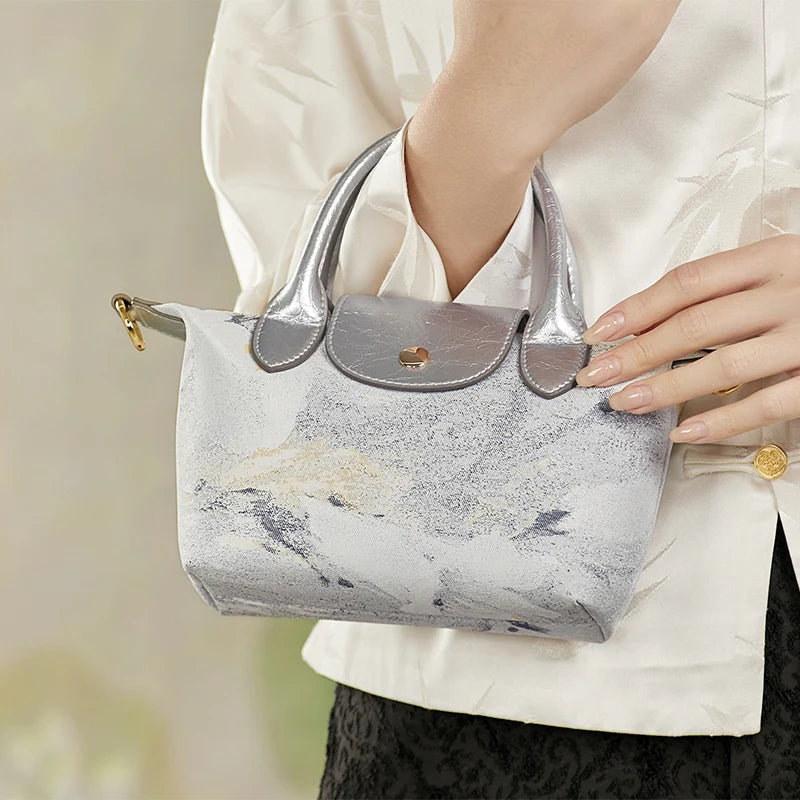 Soft Cloth Material Women Tote Bags Elegant Shopping Totes Stylish Woman Bags for Office Ladies