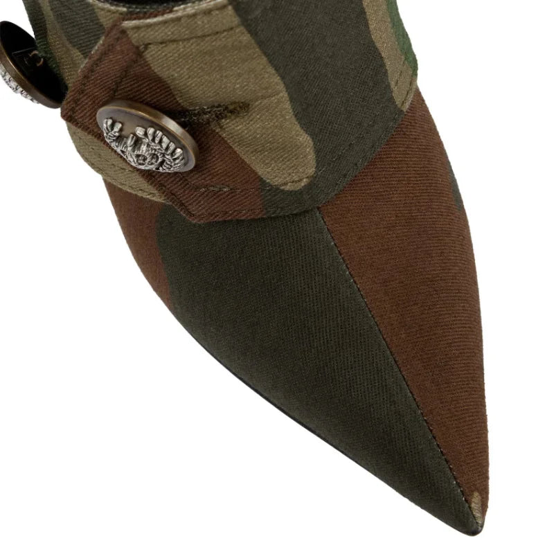 Thin Heel Knee Length Boots Pointed High Heel Willow Nail Large Boots