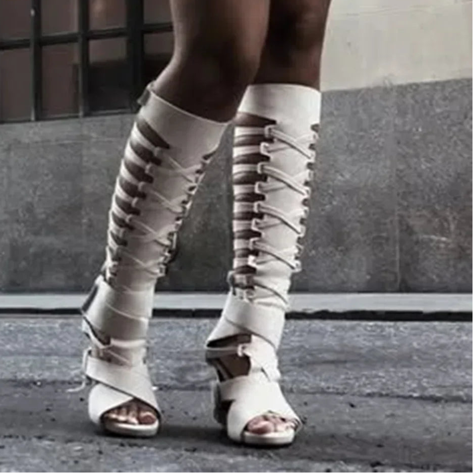 Catwalk Knee-High Thick Heels Fashion Women's Party Casual Long Boots