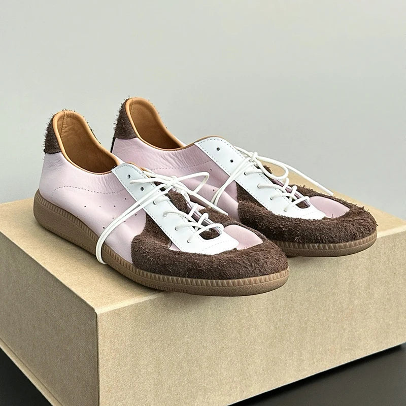 Vintage Genuine leather Handmade Shoes Womens Soft Suede Comfortable FlatsWomens Shoes