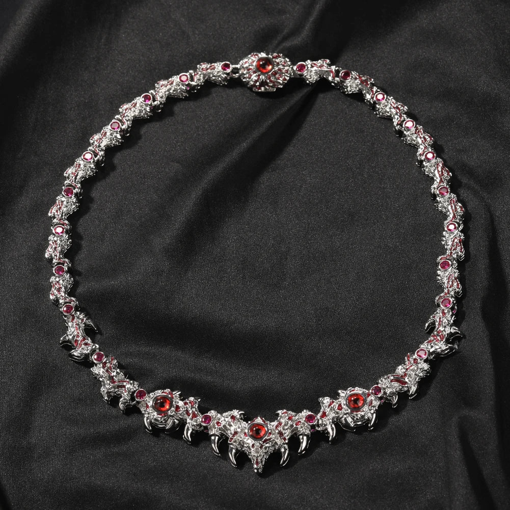 Gothic Ruby Victorian Choker Necklace