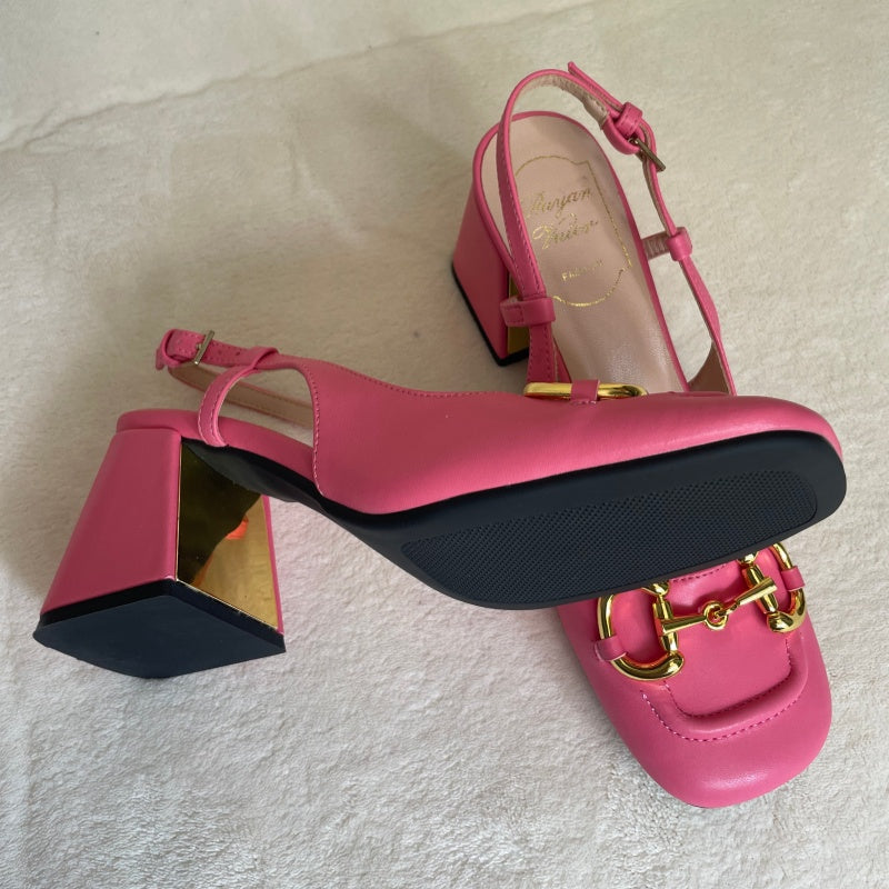 Womens High Block Heel Shoes Sexy