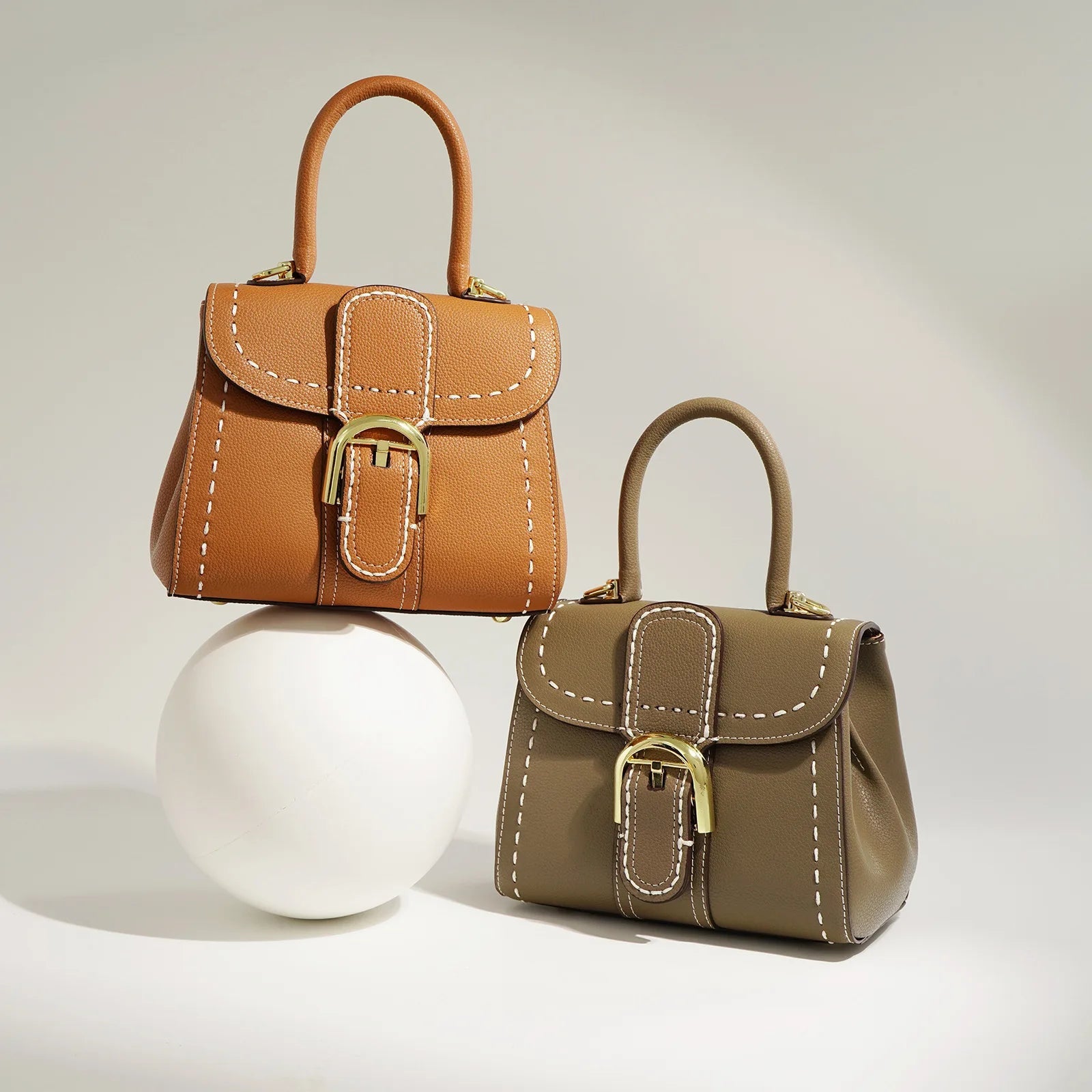 Cowhide Portable One Shoulder Crossbody Bags for Women - LiveTrendsX