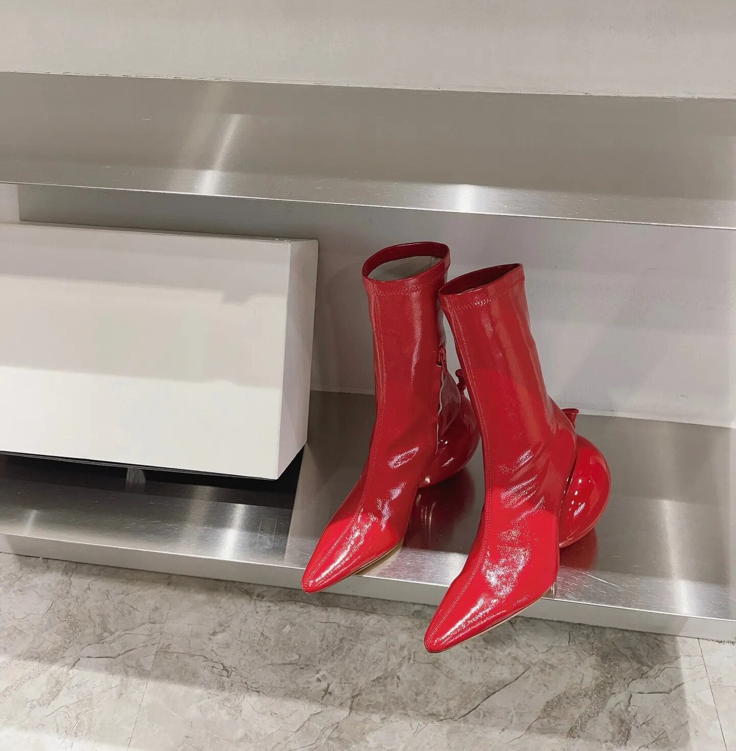 Elegant Zipper Ball Heel Ankle Boots - LiveTrendsX