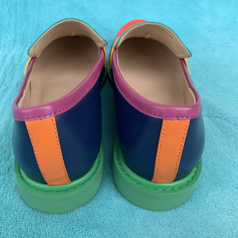 Women Round Toe Slip On Penny Loafers