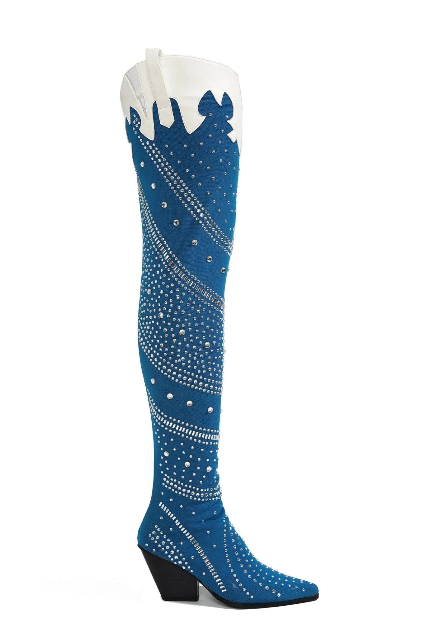 Luxury Crystal Bling Over - The - Knee Women's Boots - LiveTrendsX