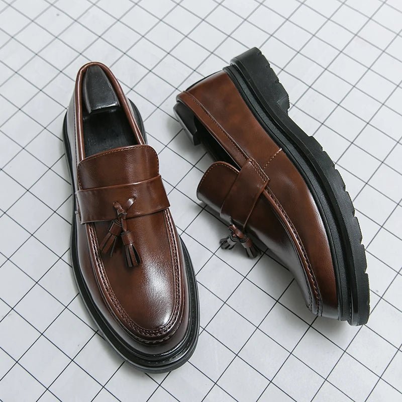 Men's Casual Moccasins Black Fashion Luxury Loafers Wedding Shoes - LiveTrendsX