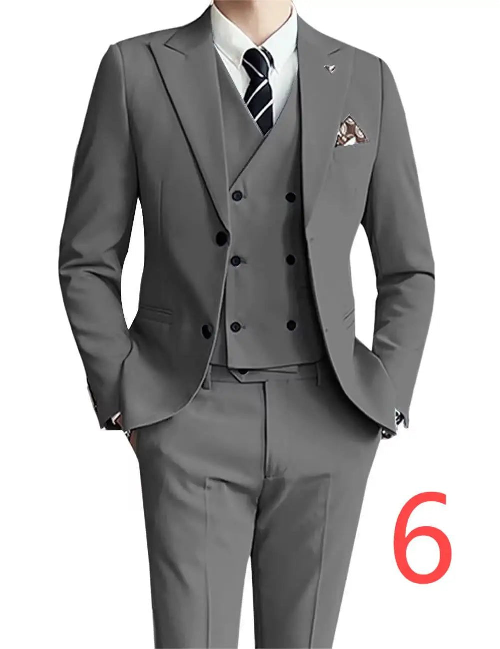 Men's Jacquard Suit Jacket with Multi - Color Paisley Patterns - LiveTrendsX