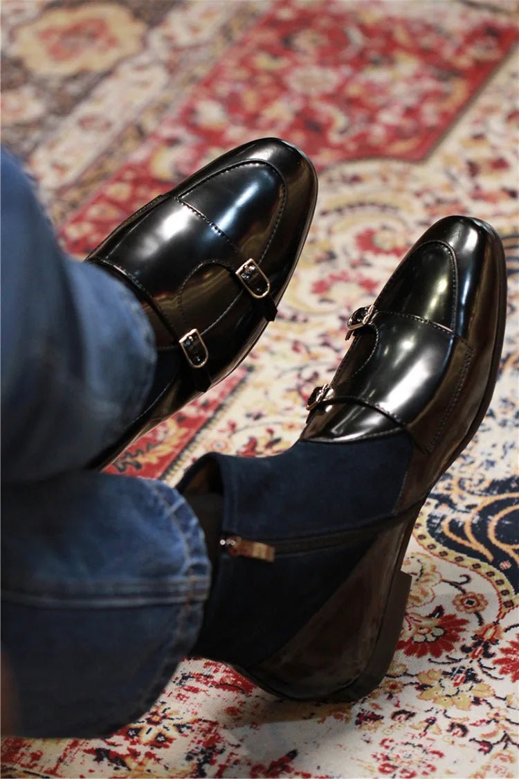 Men's Leather Ankle Boots Classic British Style - LiveTrendsX