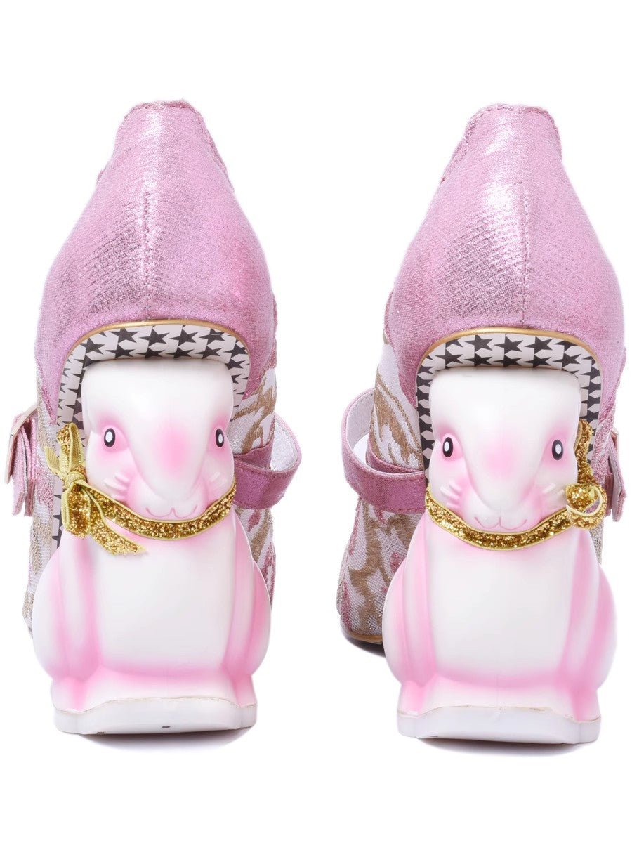 Pink Bunny Lace High Heels – Fairytale Elegance - LiveTrendsX
