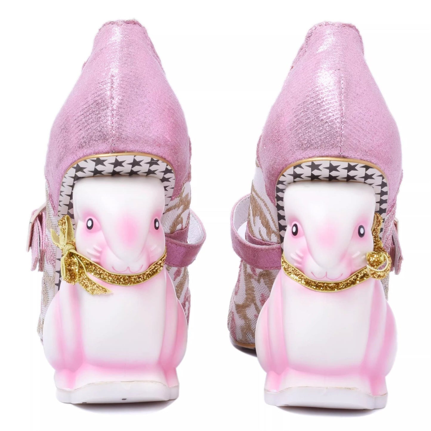 Pink Bunny Lace High Heels – Fairytale Elegance - LiveTrendsX