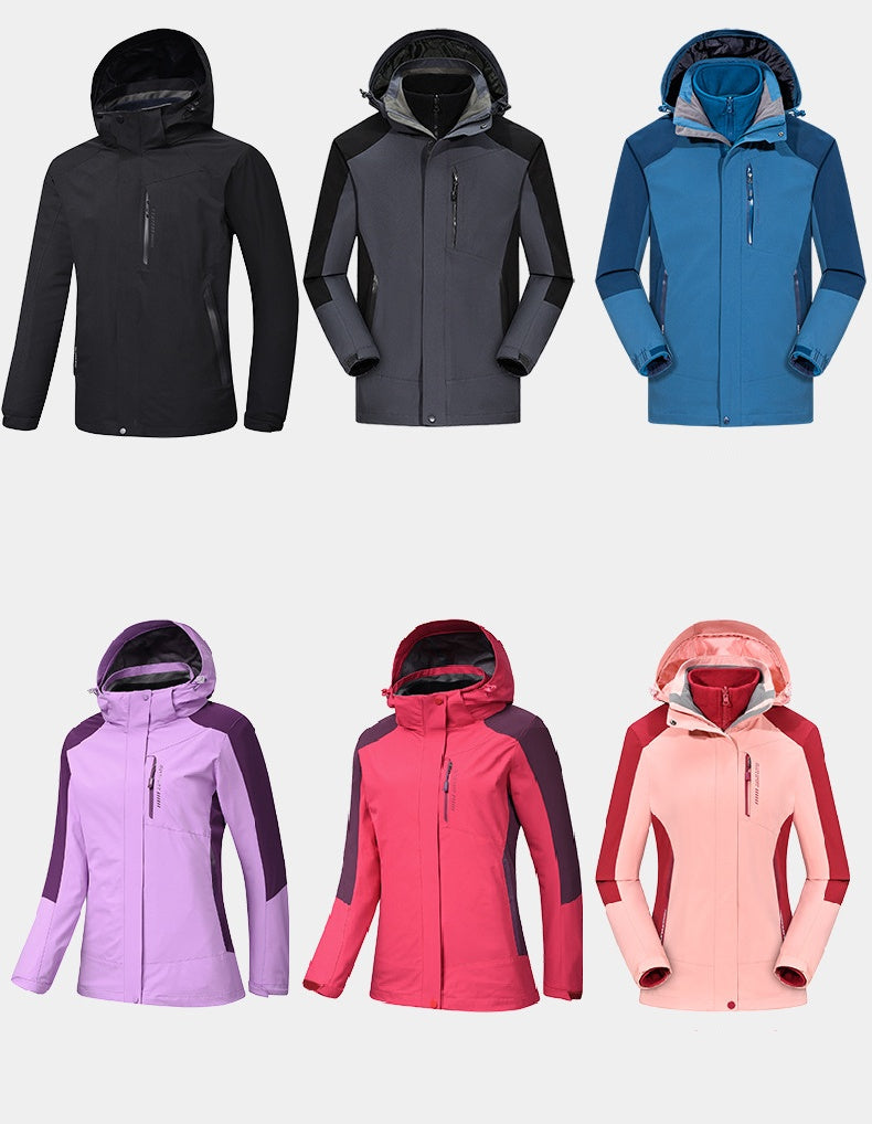 Versatile 3-in-1 Fleece-Lined Outdoor Jacket