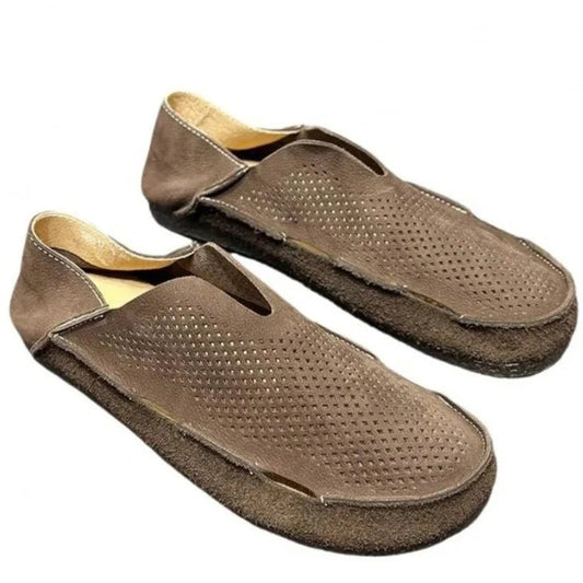 Summer Men Breathable Hollow Out Slip On Moccasin Driving Loafers - LiveTrendsX