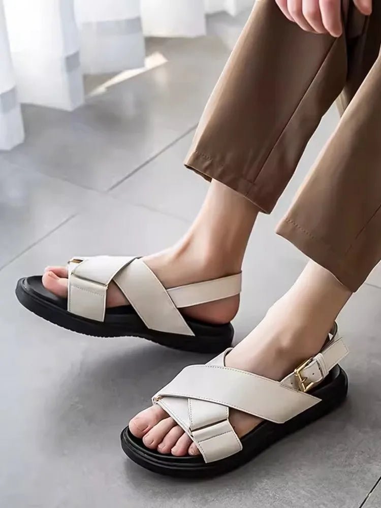 Summer Men's Open Toe Buckle Strap Gladiator Sandals - LiveTrendsX