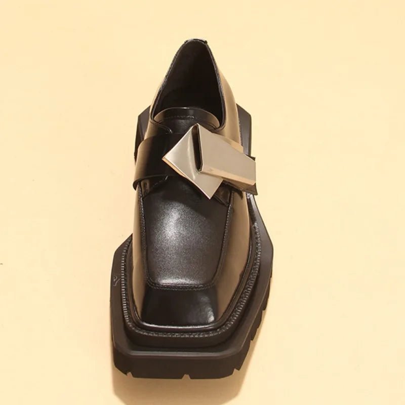 Thick Sole Niche High - end Height Increasing Genuine Leather Men Shoes - LiveTrendsX