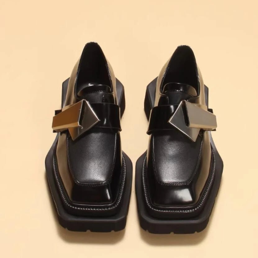 Thick Sole Niche High - end Height Increasing Genuine Leather Men Shoes - LiveTrendsX