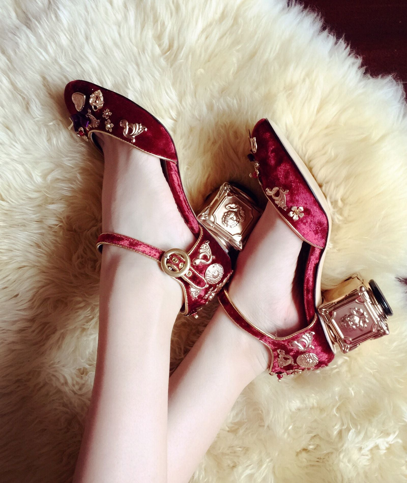 Velvet Elegance Mary Janes Women shoes - LiveTrendsX