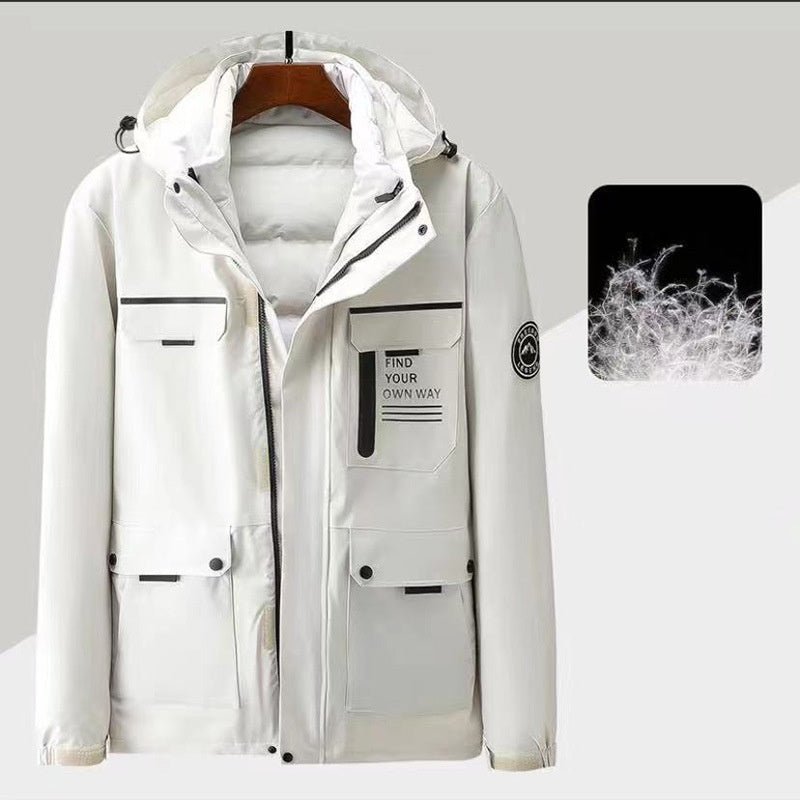 Versatile 3 - in - 1 Outdoor Down Jacket - LiveTrendsX