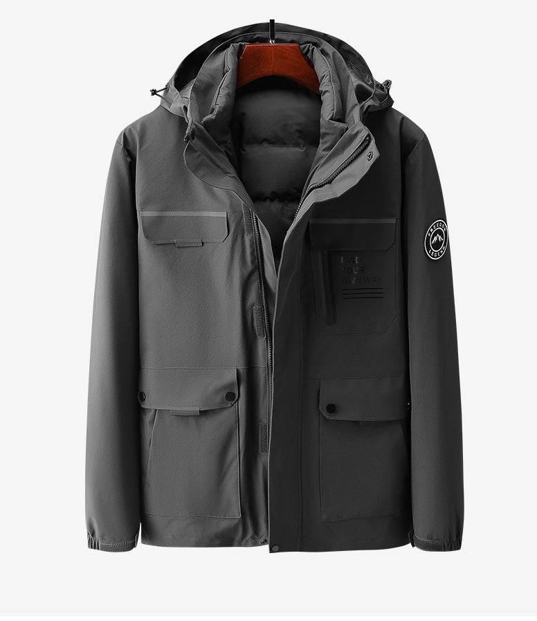 Versatile 3 - in - 1 Outdoor Down Jacket - LiveTrendsX
