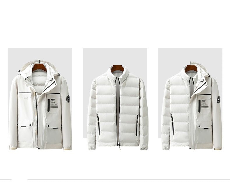 Versatile 3 - in - 1 Outdoor Down Jacket - LiveTrendsX