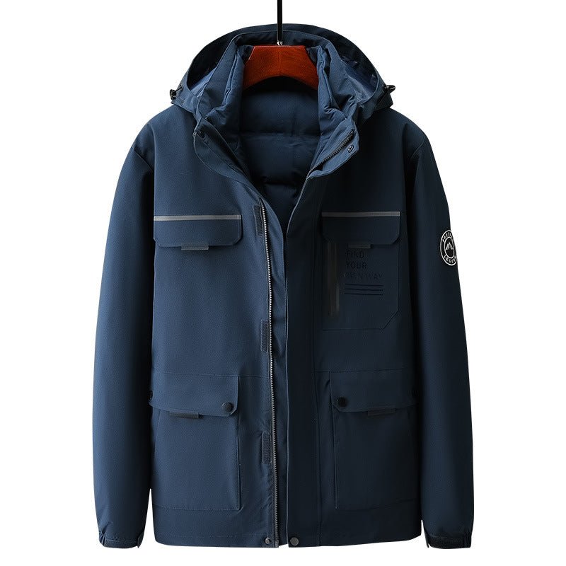 Versatile 3 - in - 1 Outdoor Down Jacket - LiveTrendsX
