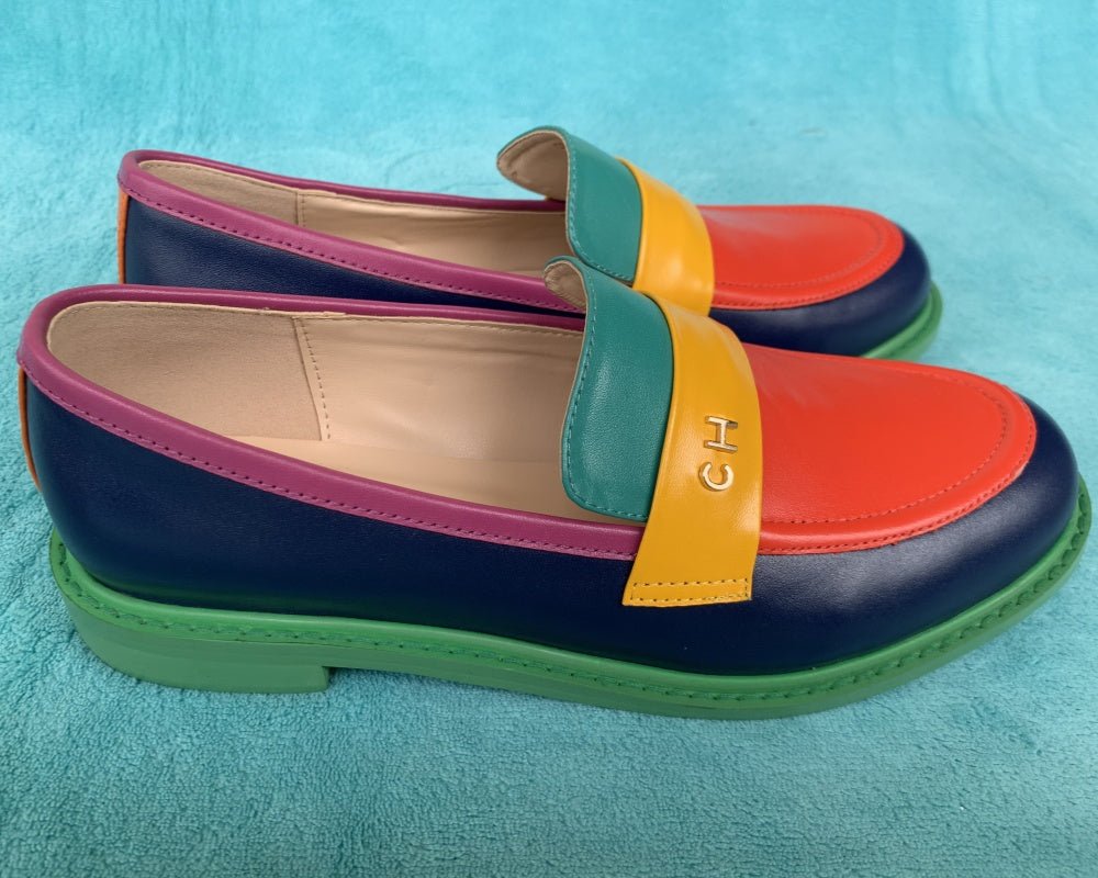 Women Round Toe Slip On Penny Loafers - LiveTrendsX