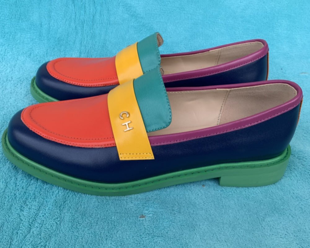 Women Round Toe Slip On Penny Loafers - LiveTrendsX