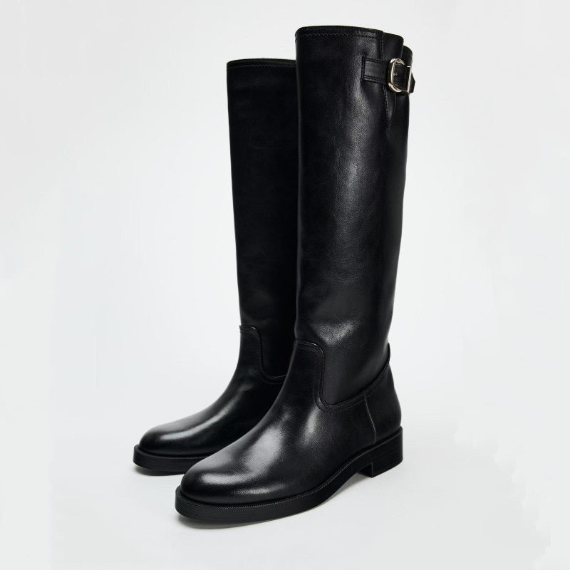 Women Genuine Leather Riding Boots