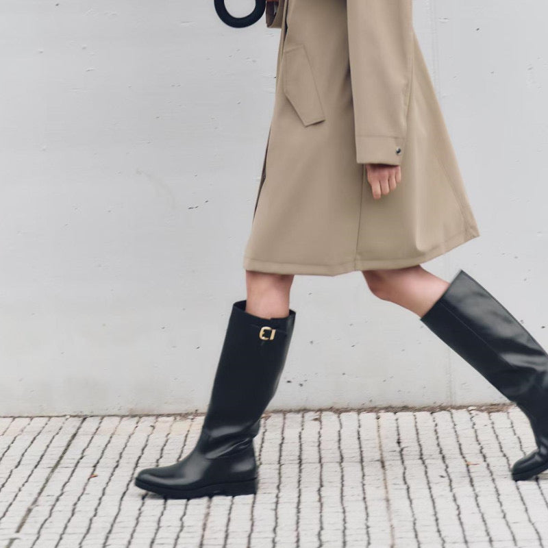 Women Genuine Leather Riding Boots