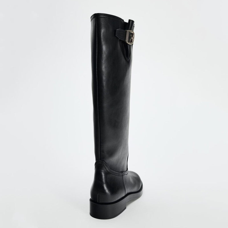 Women Genuine Leather Riding Boots