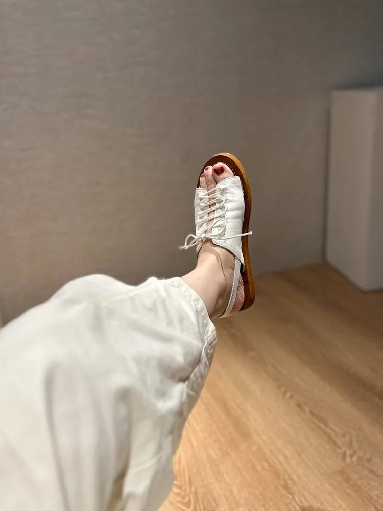 Women's Vintage Genuine Leather Gladiator Sandals Summer Casual - LiveTrendsX