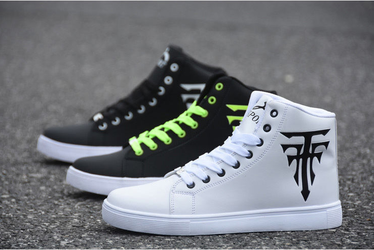 Fashion Men's Shoes Hot Sale White High-top Casual  Canvas Shoes Men Korean Version Of The Trend Sneakers Trainers Leisure Shoes - LiveTrendsX