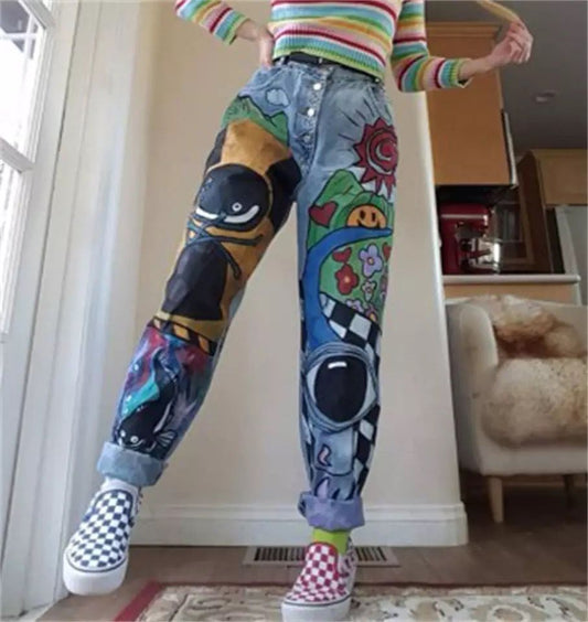 Pants Female Hight Waist Denim Jean