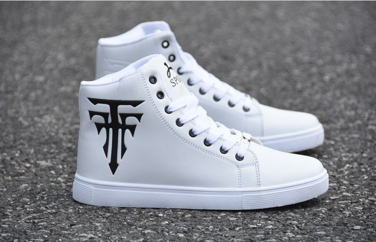Fashion Men's Shoes Hot Sale White High-top Casual  Canvas Shoes Men Korean Version Of The Trend Sneakers Trainers Leisure Shoes - LiveTrendsX
