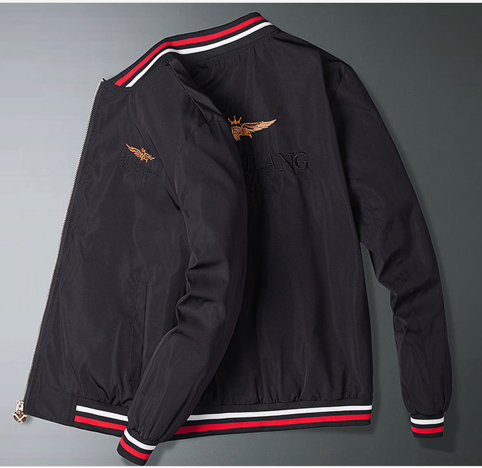 Original Quality Men Jacket Thin best Embroidery Men Baseball Coat Original Qualiy PLUS SIZE 3XL 4XL Fashion 5031 - LiveTrendsX