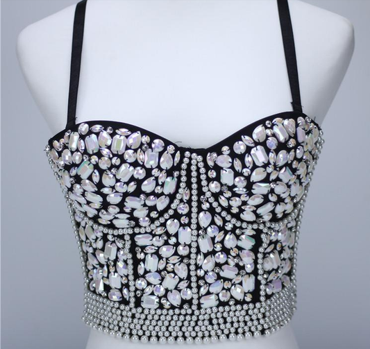Gorgeous Rhinestone Push Up Corset - LiveTrendsX