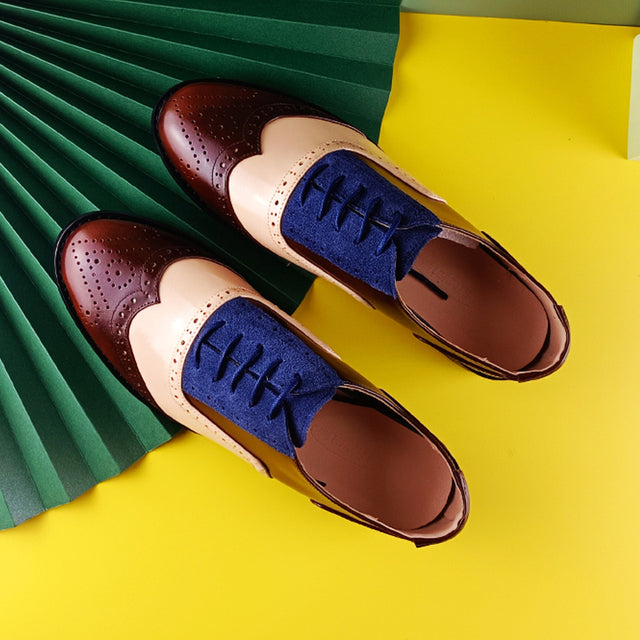 Genuine Leather Oxford Shoes Loafers For Women