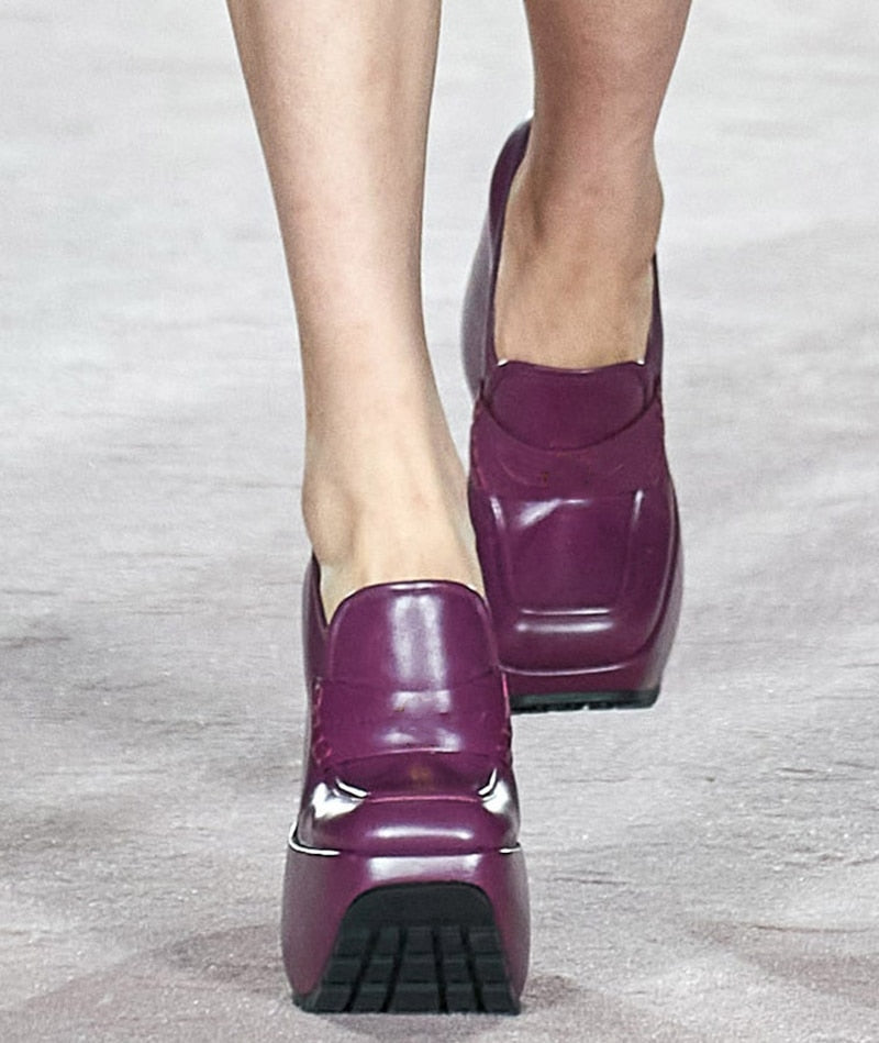 Woman Thick Bottom Catwalk Platform Single Shoes