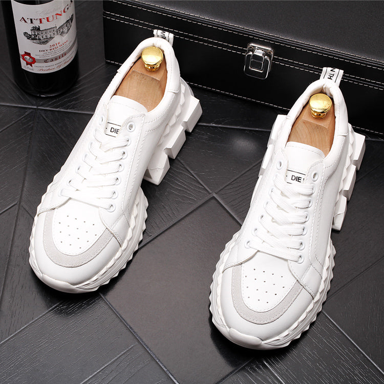 Men British Style Fashion Casual Shoes Spring Summer Autumn Thick Bottom Hip Hop Sneakers Male Youth Trending Loafers - LiveTrendsX