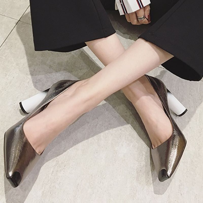 metal toe sexy high heels party women shoes high quality women high heel shoes office ladies shoes women heels - LiveTrendsX