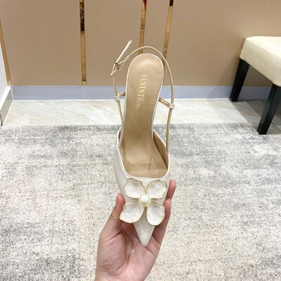 Stiletto high-heeled bridal wedding shoes