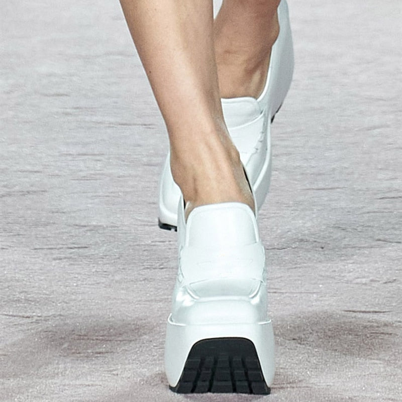 Woman Thick Bottom Catwalk Platform Single Shoes